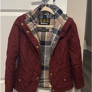 Barbour Women's Quilted Utility Jacket - Deep Red